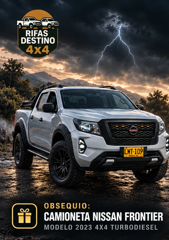 Obsequio: camioneta Nissan Frontier 2023 4x4 Turbodiesel — Proyecto Tormenta